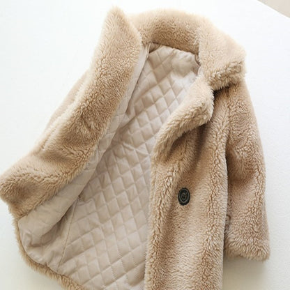 Toddler & Little Kids Faux Fur Coat – Warm, Soft & Stylish for Cooler Days