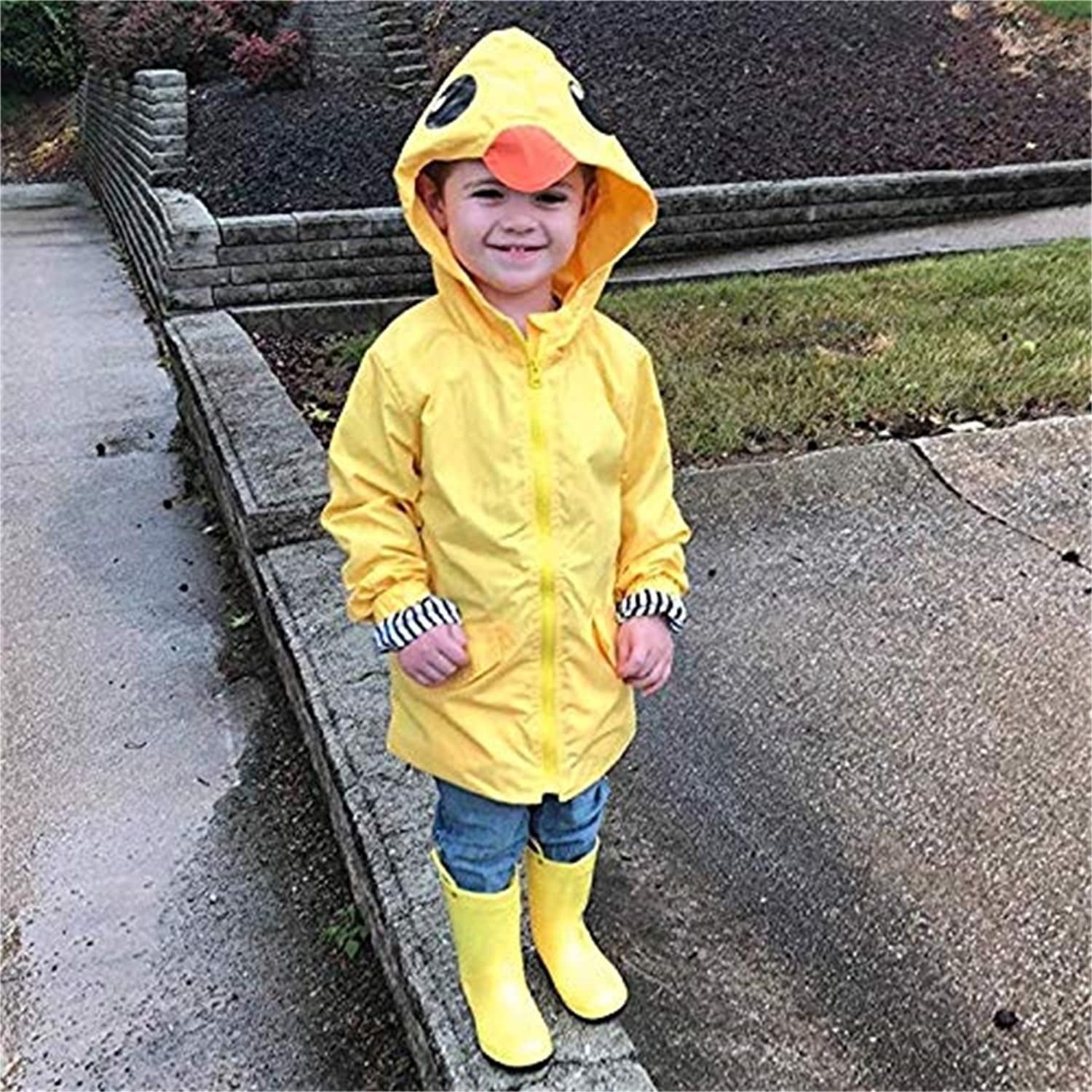 QuackShield Rain Jacket – Duck Hooded Raincoat for Kids