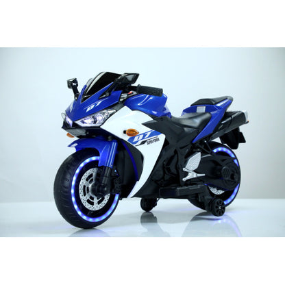 12V Kids Electric Motorcycle Ride-On Toy with Training Wheels