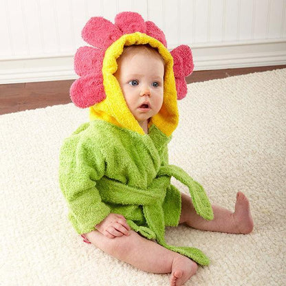 Baby Hooded Bathrobe – Cute Animal Cotton Bath Towel for Infants & Toddlers