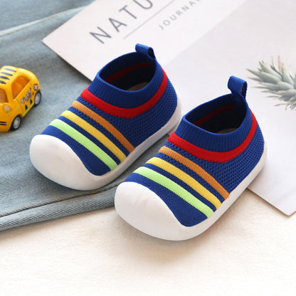 Flying Knit Sock Sneakers for Toddlers (Soft Sole, Breathable)