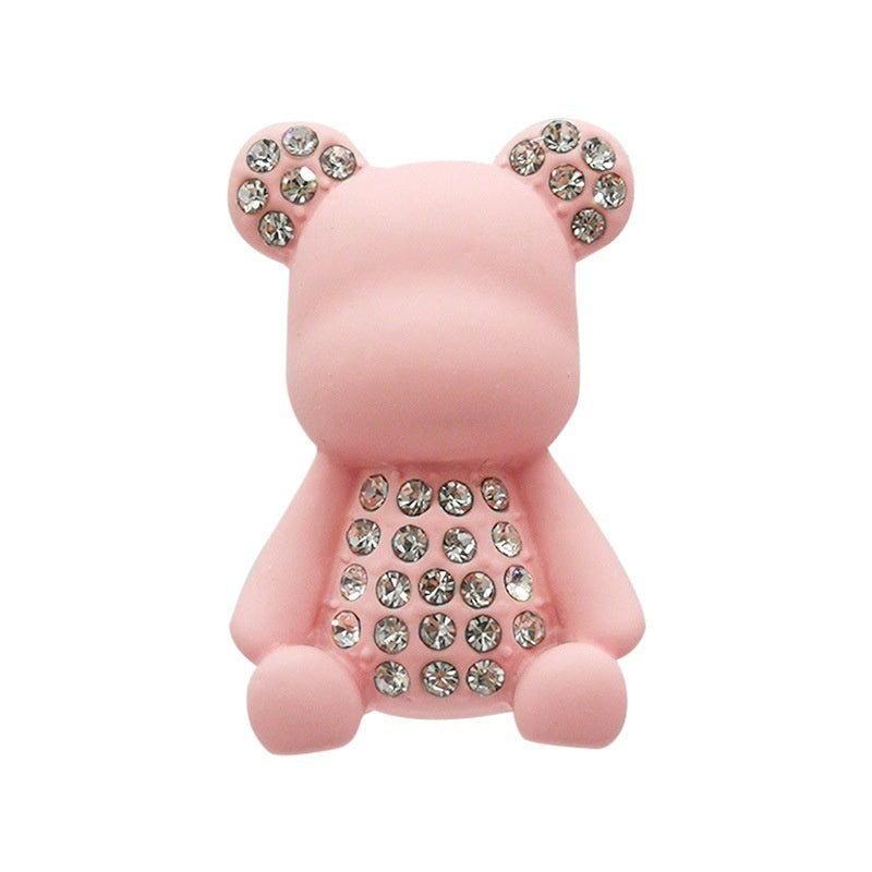 Rhinestone & Pearl Shoe Charms (Metal) – Snap-In Shoe Ornament for Clog-Style Shoes