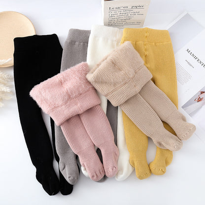 Fleece-Lined Toddler Leggings – Warm Winter Pantyhose for Boys & Girls