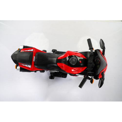 12V Kids Electric Motorcycle Ride-On Toy with Training Wheels