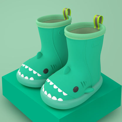 Kids Shark Rain Boots for Toddlers – Waterproof Non-Slip Dino Booties