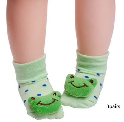 Baby Animal Grip Socks with 3D Plush Details