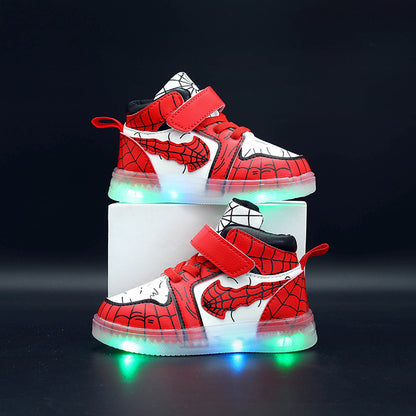 Kids’ Light-Up Adventure Sneakers – LED Glow, Soft Comfort & Easy Velcro (Toddler & Little Kids)