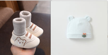 Baby Winter Booties – Non-Slip Plush Sock Shoes for Toddlers (1–3 years)