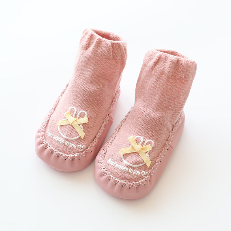 Baby Non-Slip Floor Socks (Cotton) – Soft Grippy Sock Shoes for Infants