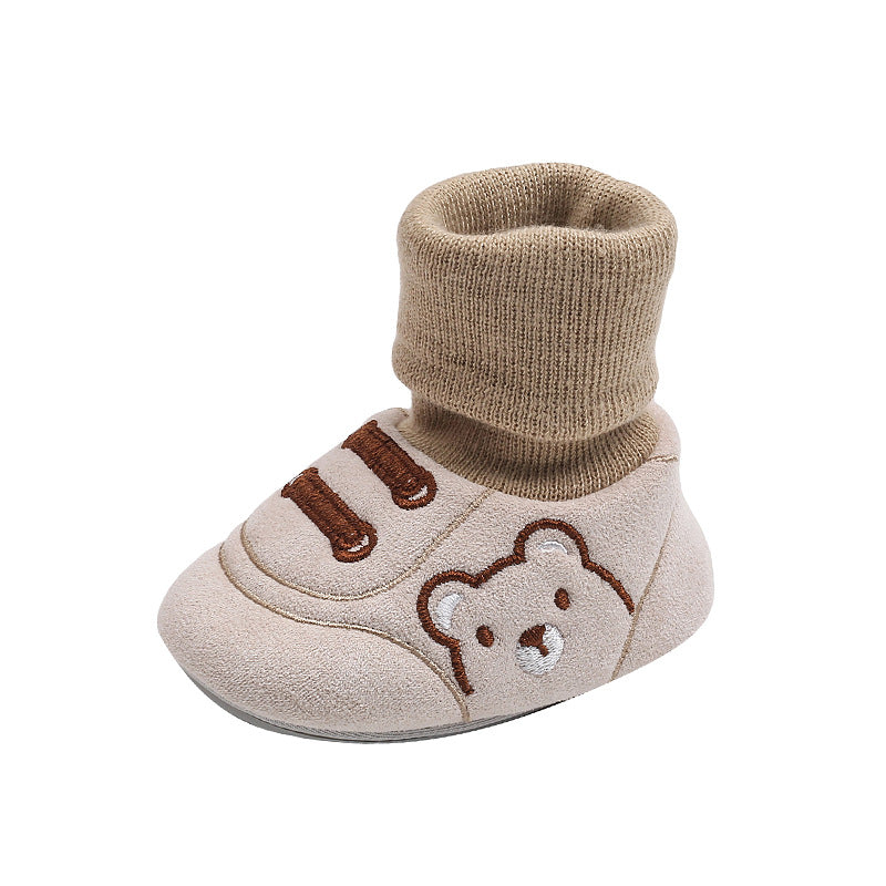 Baby Winter Booties – Non-Slip Plush Sock Shoes for Toddlers (1–3 years)