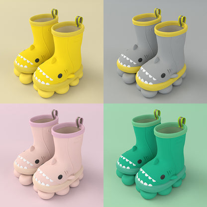 Kids Shark Rain Boots for Toddlers – Waterproof Non-Slip Dino Booties