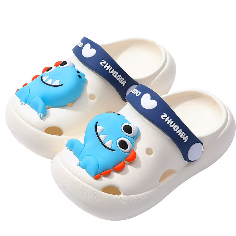 Toddler Cartoon Summer Slippers – Soft EVA Closed-Toe Sandals for Boys & Girls
