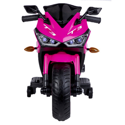12V Kids Electric Motorcycle Ride-On Toy with Training Wheels