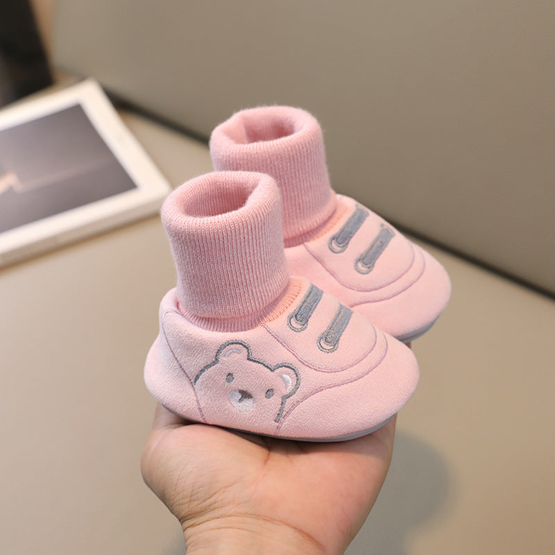 Baby Winter Booties – Non-Slip Plush Sock Shoes for Toddlers (1–3 years)