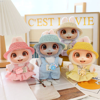 5-Piece Doll Clothes & Accessories Set – Hat, Shoes & Outfit for 15–17cm LABUBU Dolls