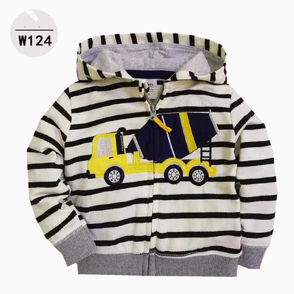 Kids Hooded Zip-Up Hoodie (Baby & Toddler) – Cute Printed Styles