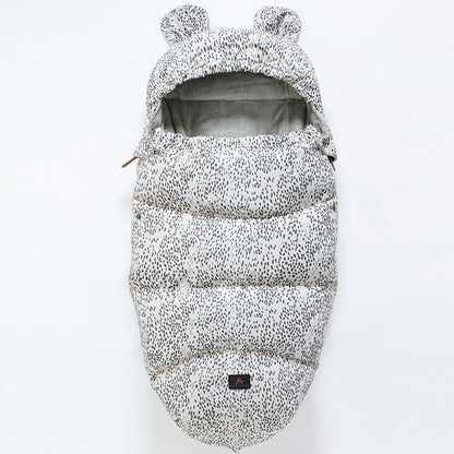 Baby Winter Stroller Sleeping Bag & Footmuff (0–3 Years) – Thick Warm Bunting Bag with Zipper Design