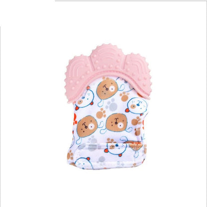 Silicone Teething Mitten for Babies – BPA-Free Chew Glove with Velcro Wrist Strap (3–12 Months)