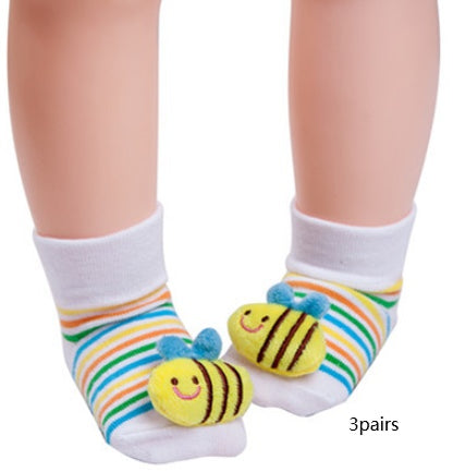 Baby Animal Grip Socks with 3D Plush Details