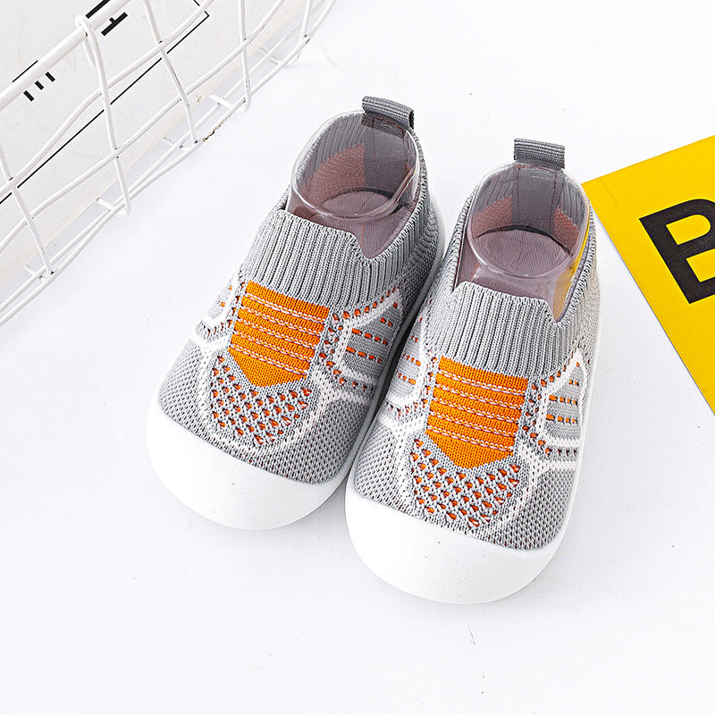 Breathable Knit Slip-On Sneakers for Babies & Toddlers – Soft Sole Non-Slip First Walker Shoes