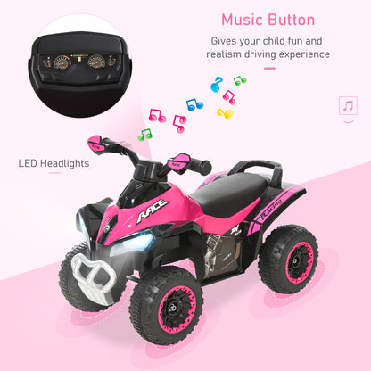 Toddler Push Car Foot-to-Floor 4 Wheels Music Light For Kid
