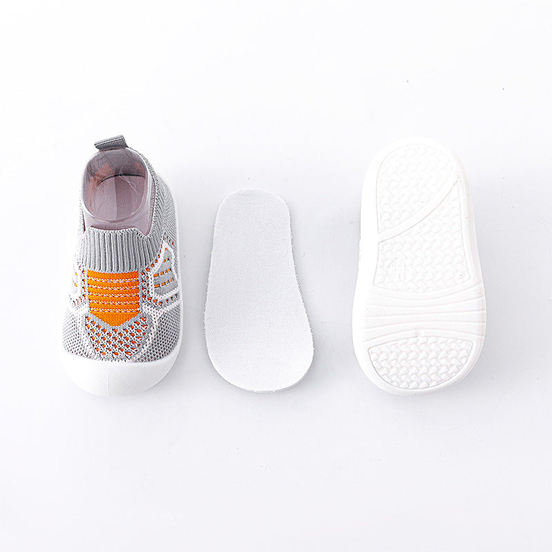 Breathable Knit Slip-On Sneakers for Babies & Toddlers – Soft Sole Non-Slip First Walker Shoes