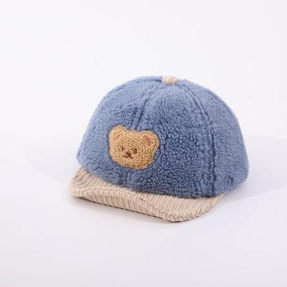 Cozy Bear Baby Baseball Cap for Babies and Toddlers