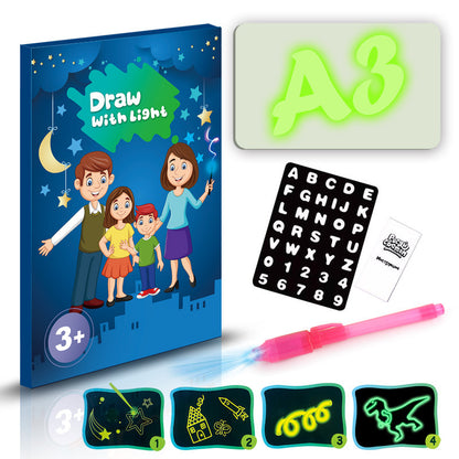 Educational Toy Drawing Pad – 3D Magic 8 Light Effects Puzzle Board Sketchpad