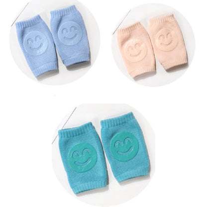 Smiley Face Baby Knee Pads – Soft Anti-Slip Crawling Protectors for Babies & Toddlers