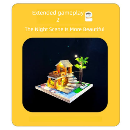 DIY Miniature Luxury Villa Puzzle Toy – Educational Brick Kit for Kids