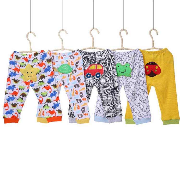 Baby Cartoon Cotton Leggings (5-Pack) | Soft, Stretchy, & Breathable