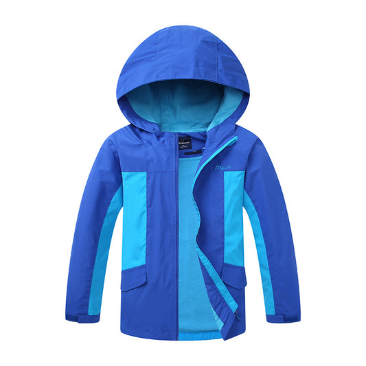 Waterproof Hooded Rain Jacket for Kids | Lightweight Windbreaker for Outdoor Play