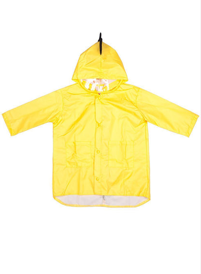 Dinosaur Spike Hooded Raincoat for Kids – Waterproof Rain Jacket with 3D Back Spines