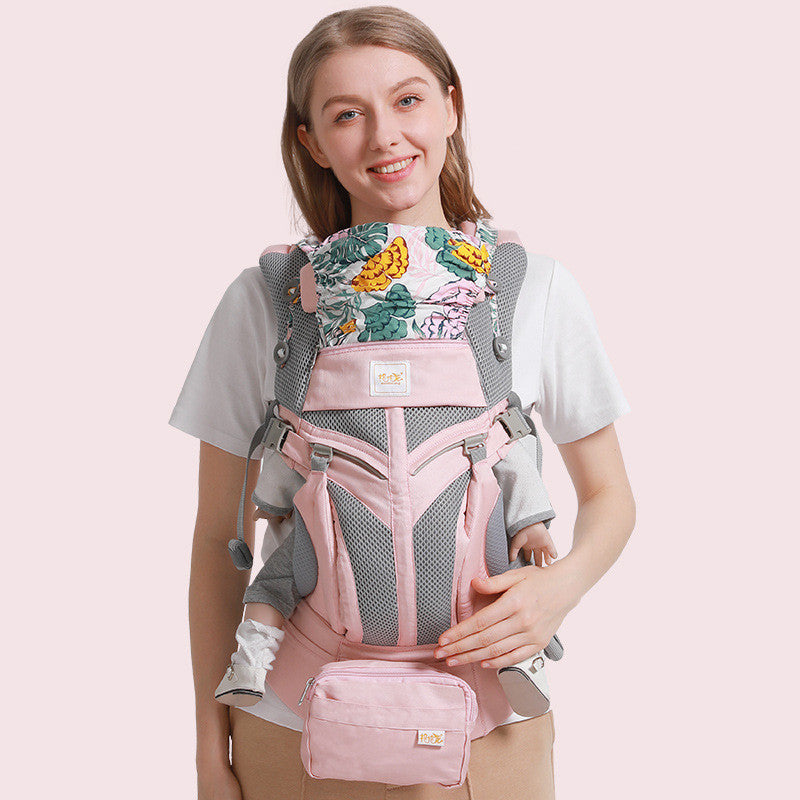 Adjustable Front & Back Baby Carrier with Waist Support
