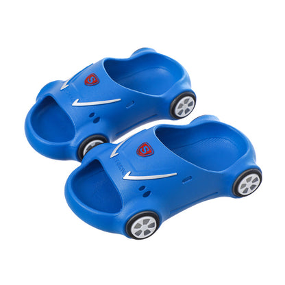 Light-Up Race Car Slide Sandals for Kids – Soft Sole Non-Slip Summer Slippers for Toddlers & Big Kids