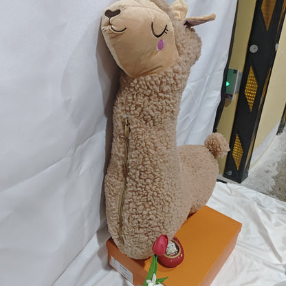 Alpaca Plush Toy Pillow – Soft Stuffed Animal for Teens & Adults