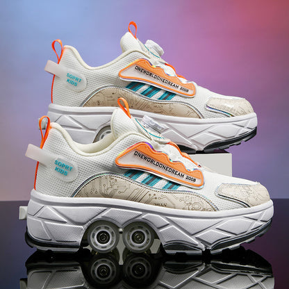 Children’s Skates – Four-Wheel Invisible Deformation Shoes