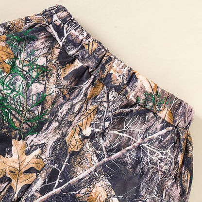 Toddler Baby Boy Camo 2-Piece Outfit – Short Sleeve Hoodie & Pocket Shorts
