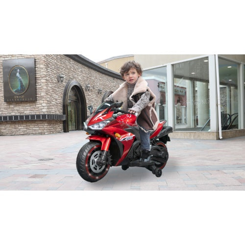 12V Kids Ride-On Motorcycle with Lights & Music – Ages 3-6
