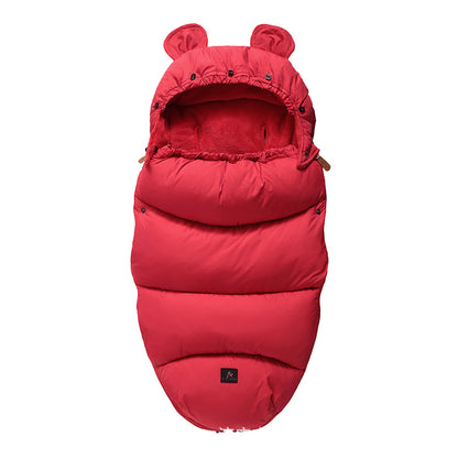 Baby Winter Stroller Sleeping Bag & Footmuff (0–3 Years) – Thick Warm Bunting Bag with Zipper Design