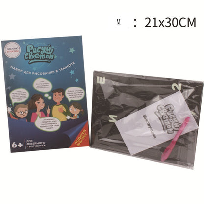 Educational Toy Drawing Pad – 3D Magic 8 Light Effects Puzzle Board Sketchpad