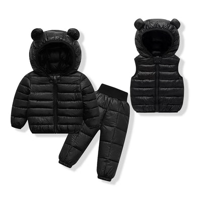 Lightweight Cotton Puffer Set for Toddlers (Jacket, Vest & Pants)
