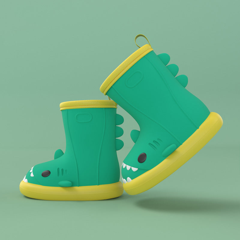 Kids Shark Rain Boots for Toddlers – Waterproof Non-Slip Dino Booties