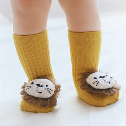 Cute Character Baby Socks – Soft Cotton Crew Socks for Newborns & Toddlers