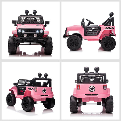 12V Kids Off-Road Ride-On Truck with Remote Control