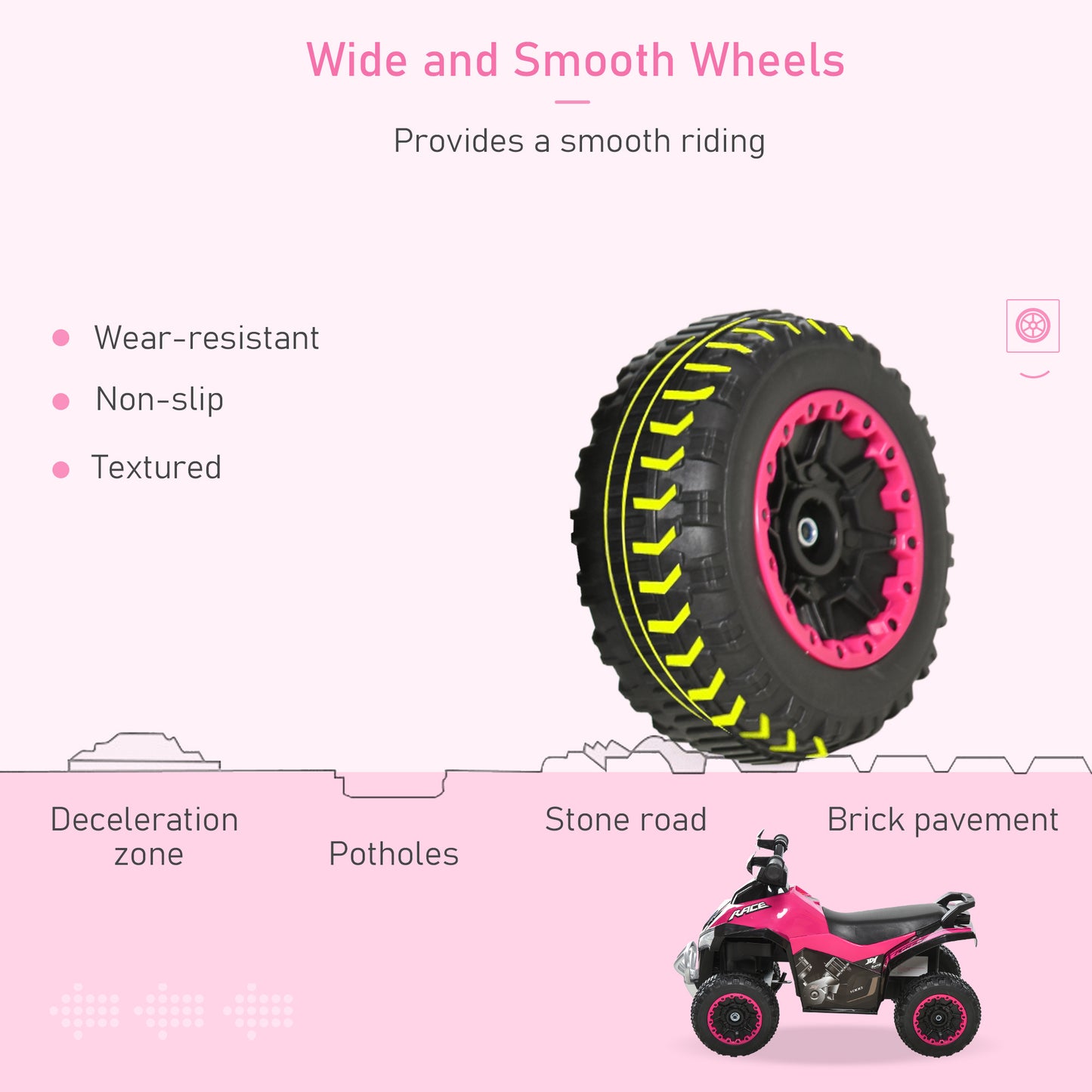 Toddler Push Car Foot-to-Floor 4 Wheels Music Light For Kid