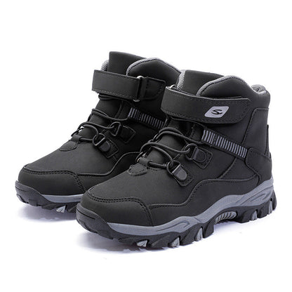 Kids Waterproof Winter Boots (Fleece-Lined Option) – Non-Slip Outdoor Ankle Boots