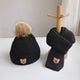 Bear Hat Set Black