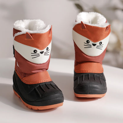 Kids Waterproof Boots with Cozy Fleece Lining – Non-Slip Winter Boots