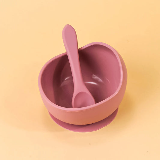 Suction Silicone Baby Bowl & Spoon Set